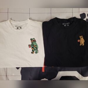 2for1 Riot Society Large Tees, Classic BrownParty Bear Solo Cup+Tropical Bear